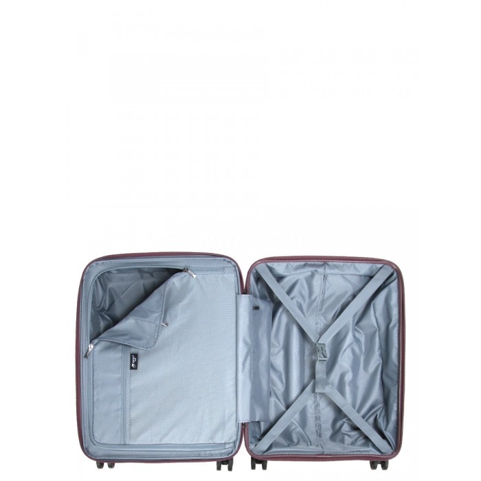 Набір валіз Франція (L M S+BC-4шт) поліпропілен фіолет/Airtex 639, фото 10