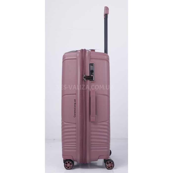 Набор чемоданов Франция (L M S+BC-4шт) полипропилен фиолет/Airtex 639, фото 4