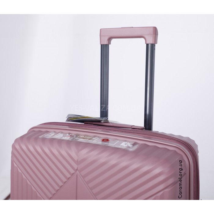 Набор чемоданов Франция (L M S+BC-4шт) полипропилен фиолет/Airtex 639, фото 6