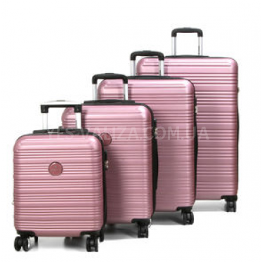 Набір валіз Франція (L M S+XS-4шт) пудра/Worldline 805