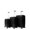 Набор чемоданов Франция (L M S-3шт) полипропилен чёрный/Airtex 241, фото 11
