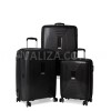 Набір валіз Франція (L M S-3шт) поліпропілен чорний/Airtex 241, фото 10
