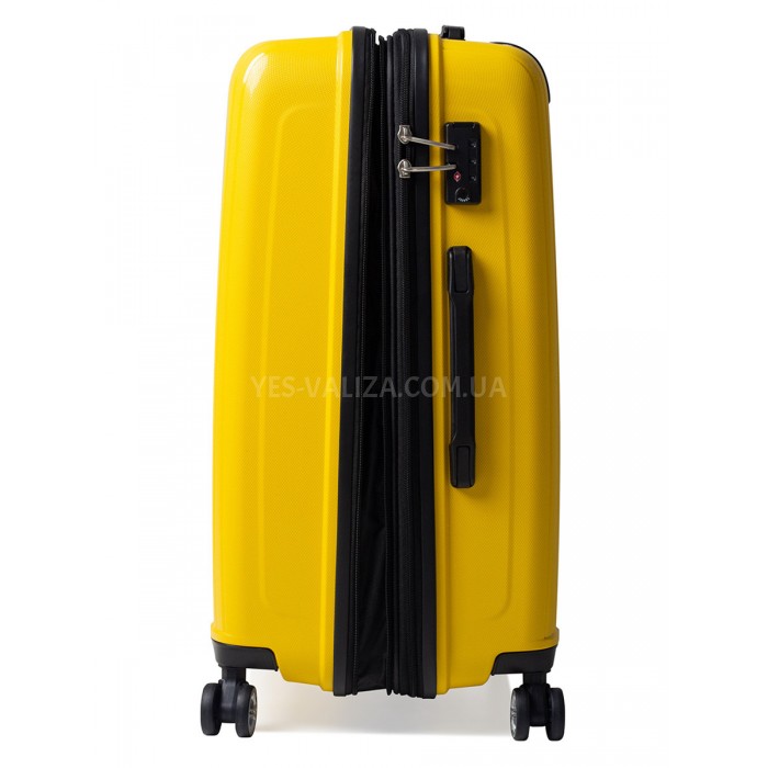 Набір валіз Франція (L M S-3шт) поліпропілен жовтий/Airtex 241, фото 6