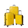 Набір валіз Франція (L M S-3шт) поліпропілен жовтий/Airtex 241, фото 11