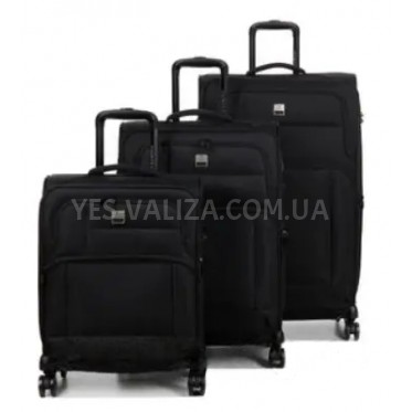 Набор чемоданов Франция (L M S-3шт) ткань чёрный/Airtex 6900