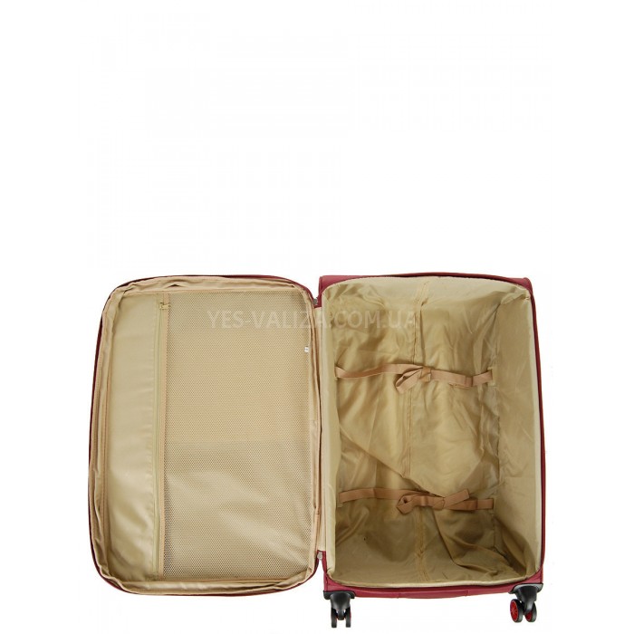 Набір валіз Франція (L M S-3шт) тканина червоний/Airtex 825, фото 10