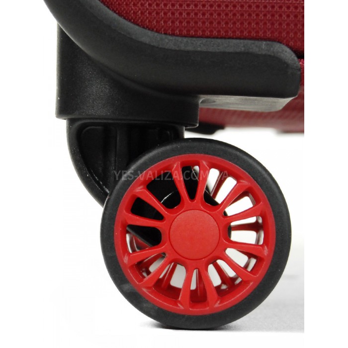 Набір валіз Франція (L M S-3шт) тканина червоний/Airtex 825, фото 9