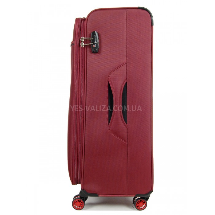 Набор чемоданов Франция (L M S-3шт) ткань красный/Airtex 825, фото 5