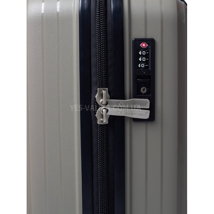 Набір валіз Франція (L M S-3шт) поліпропілен бежевий/Snowball 20203, фото 8