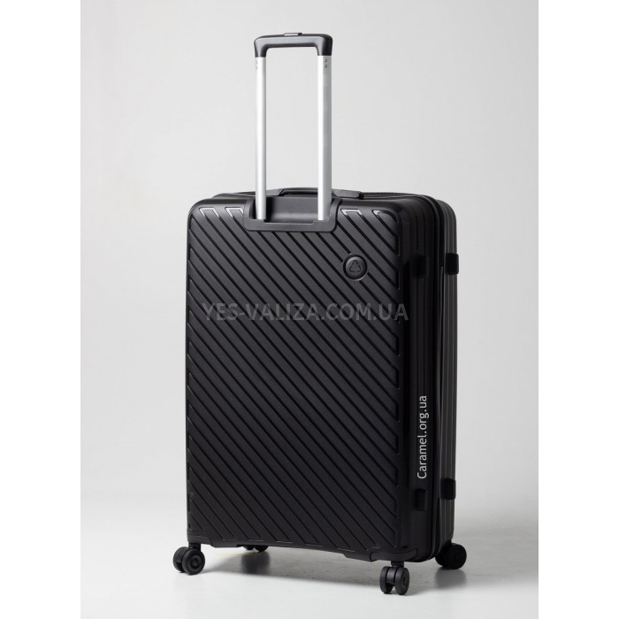 Набор чемоданов Франция (L M S-3шт) полипропилен чёрный/Snowball 20203, фото 5