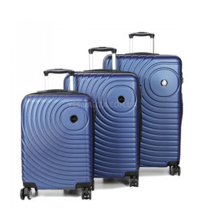 Набір валіз Франція (L M S-3шт) синій/Madisson 93303, фото 1