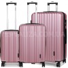 Набір валіз Франція (L M S-3шт) рожевий/Worldline 623, фото 11