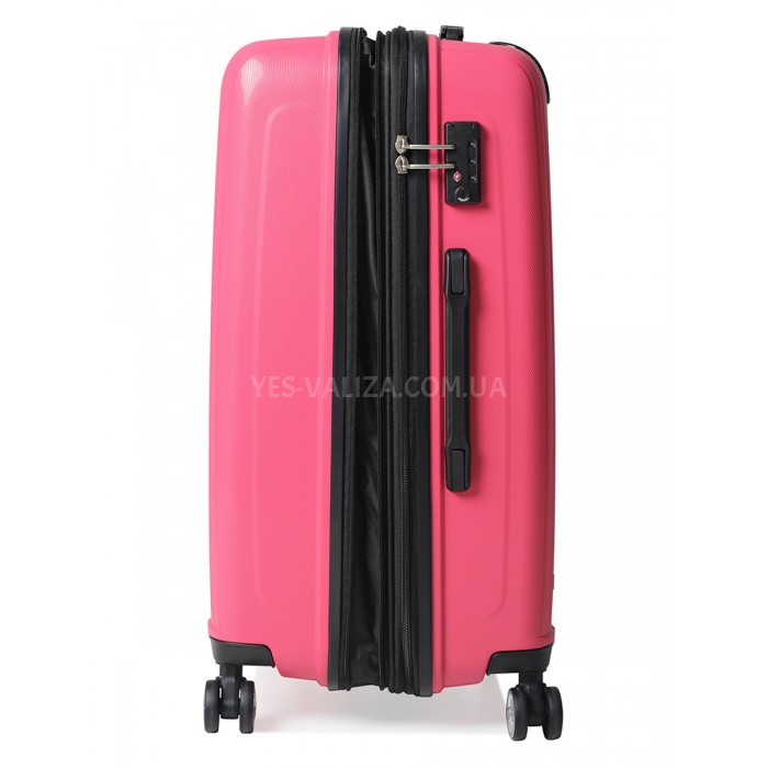 Набір валіз Франція (L M S-3шт) поліпропілен рожевий/Airtex 241, фото 7