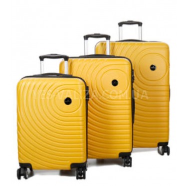 Набір валіз Франція (L M S-3шт) жовтий/Madisson 93303