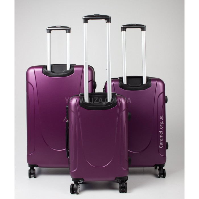 Набір валіз Франція (L M S-3шт) фіолет/Madisson 03403, фото 5