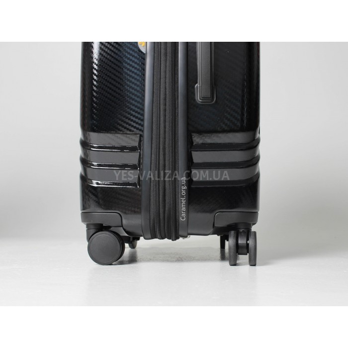 Набір валіз Франція (M S-2шт) полікарбонат чорний/Airtex 641, фото 9