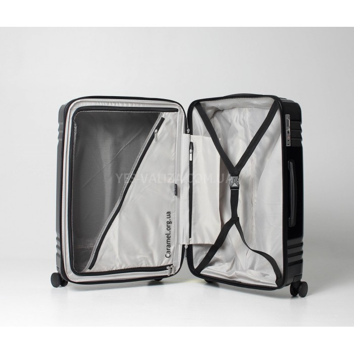 Набір валіз Франція (M S-2шт) полікарбонат чорний/Airtex 641, фото 10