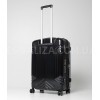 Набор чемоданов Франция (M S-2шт) поликарбонат чёрный/Airtex 641, фото 16