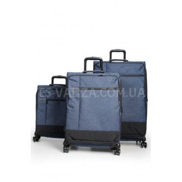 Набор чемоданов Франция (L M S-3шт) ткань синий/Airtex 6659