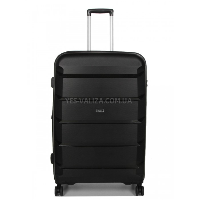 Набір валіз Франція (L M S-3шт) поліпропілен чорний/Airtex 646, фото 3