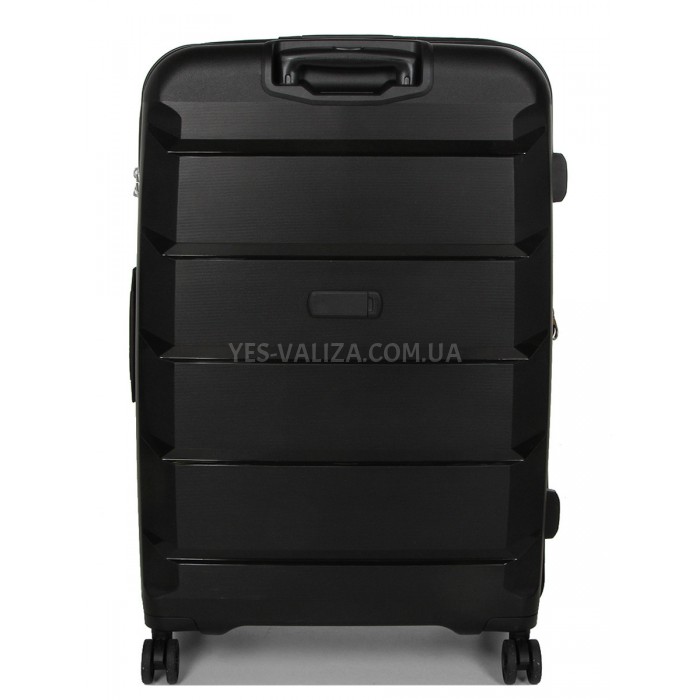 Набір валіз Франція (L M S-3шт) поліпропілен чорний/Airtex 646, фото 5