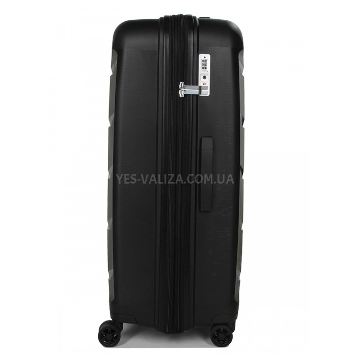 Набір валіз Франція (L M S-3шт) поліпропілен чорний/Airtex 646, фото 6