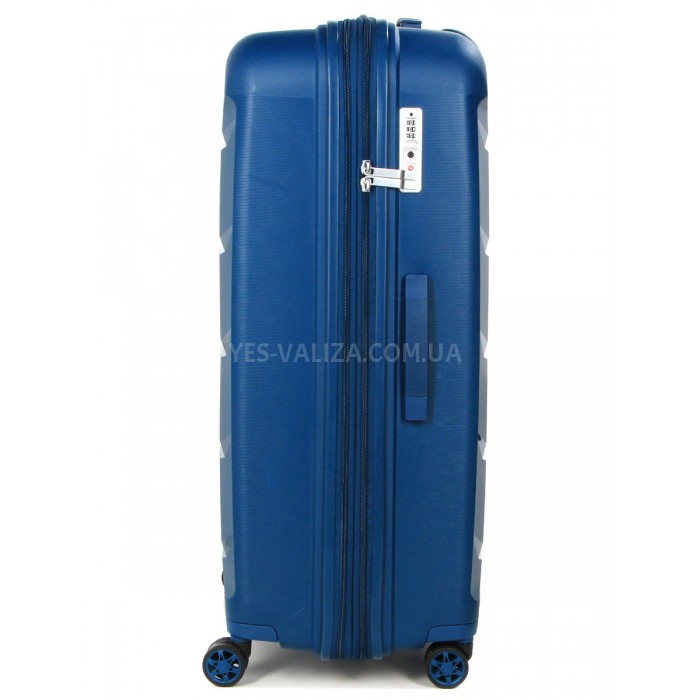 Набор чемоданов Франция (L M S-3шт) полипропилен синий/Airtex 646, фото 5