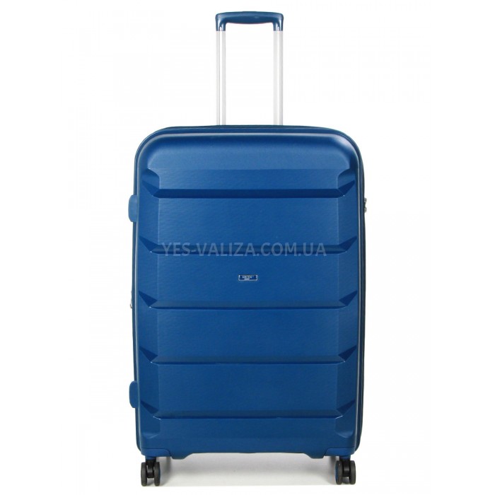 Набор чемоданов Франция (L M S-3шт) полипропилен синий/Airtex 646, фото 3