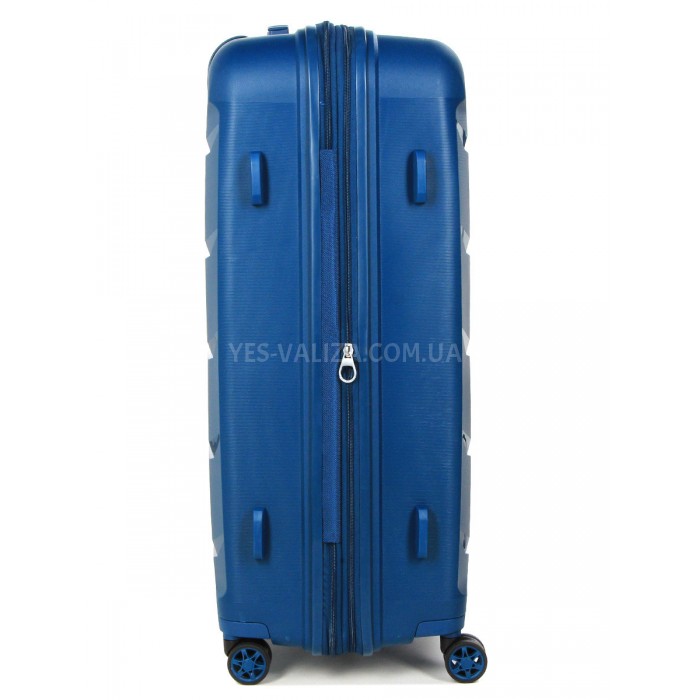 Набор чемоданов Франция (L M S-3шт) полипропилен синий/Airtex 646, фото 6