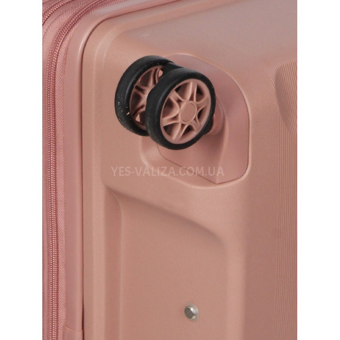 Набір валіз Франція (L M S-3шт) поліпропілен пудра/Airtex 646, фото 9