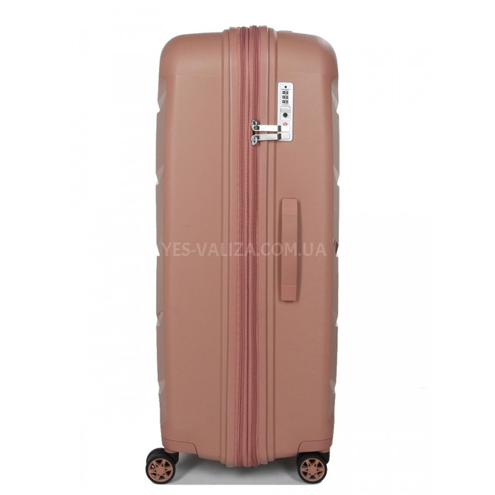 Набор чемоданов Франция (L M S-3шт) полипропилен пудра/Airtex 646, фото 4