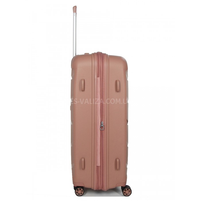 Набір валіз Франція (L M S-3шт) поліпропілен пудра/Airtex 646, фото 6