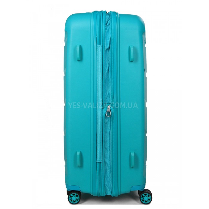 Набор чемоданов Франция (L M S-3шт) полипропилен бирюза/Airtex 646, фото 8