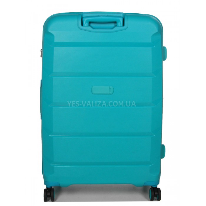 Набор чемоданов Франция (L M S-3шт) полипропилен бирюза/Airtex 646, фото 5