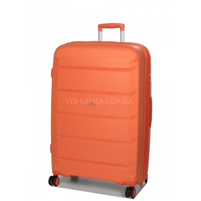 Набір валіз Франція (L M S-3шт) поліпропілен помаранч/Airtex 646, фото 2