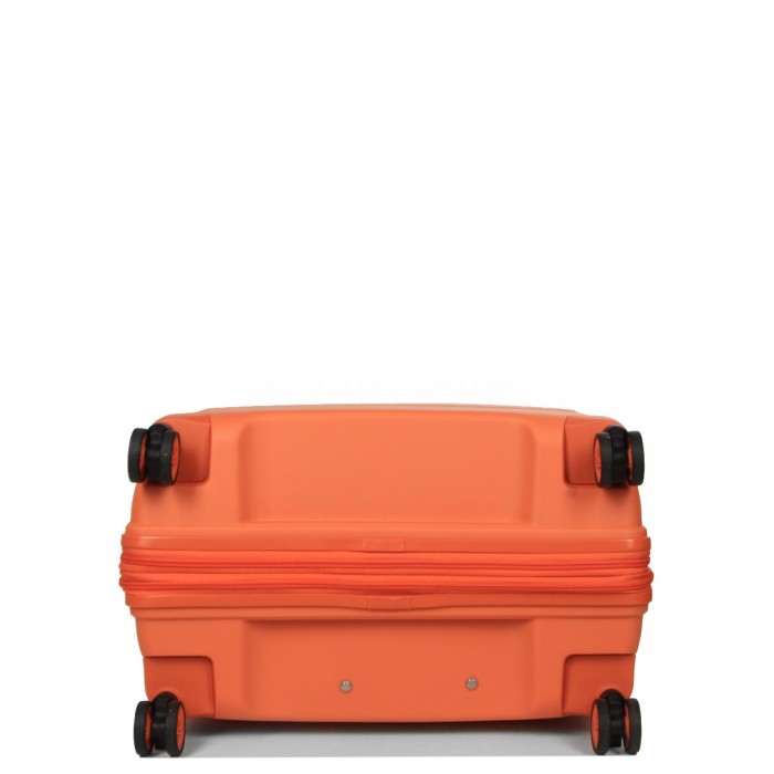 Набір валіз Франція (L M S-3шт) поліпропілен помаранч/Airtex 646, фото 5