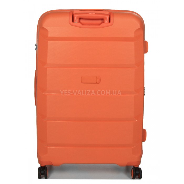 Набір валіз Франція (L M S-3шт) поліпропілен помаранч/Airtex 646, фото 3