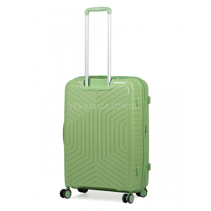 Набор чемоданов Франция (L M S-3шт) полипропилен зелёный/Snowbal 20103, фото 3