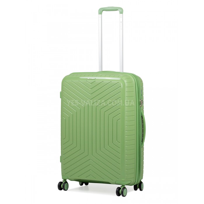 Набор чемоданов Франция (L M S-3шт) полипропилен зелёный/Snowbal 20103, фото 2
