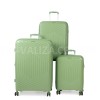 Набор чемоданов Франция (L M S-3шт) полипропилен зелёный/Snowbal 20103, фото 10
