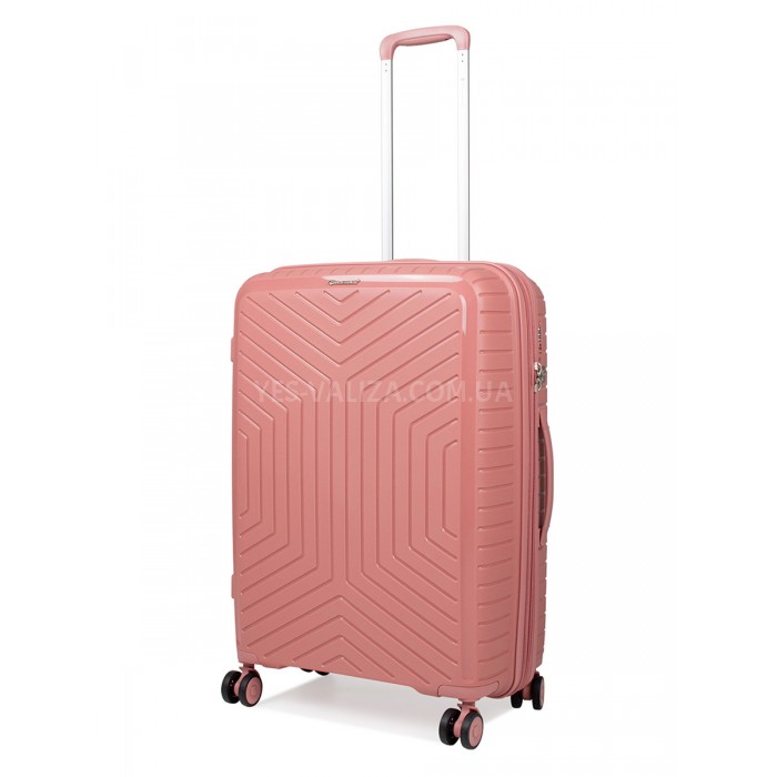 Набір валіз Франція (L M S-3шт) поліпропілен пудра/Snowball 20103, фото 2