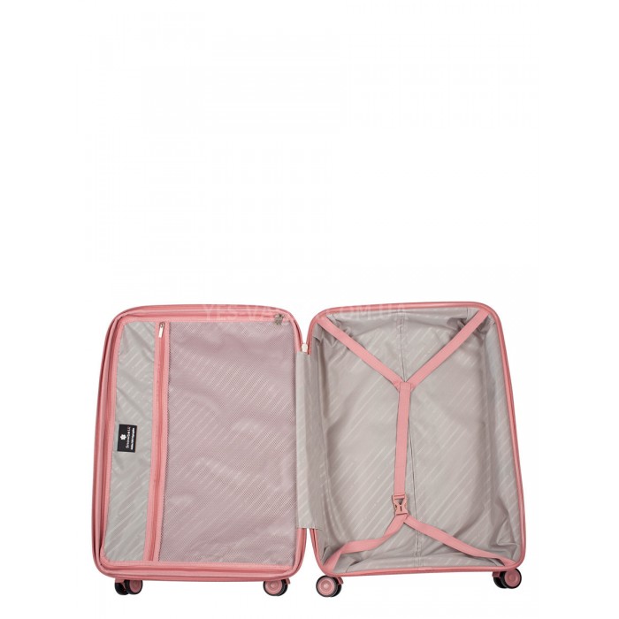 Набор чемоданов Франция (L M S-3шт) полипропилен пудра/Snowbal 20103, фото 9