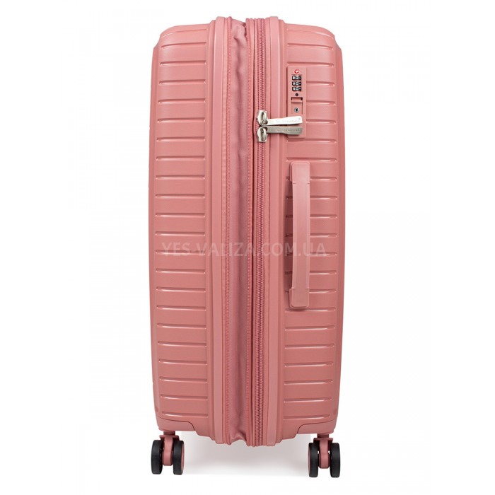 Набор чемоданов Франция (L M S-3шт) полипропилен пудра/Snowbal 20103, фото 4