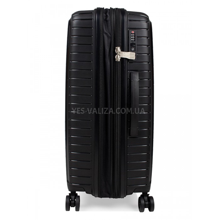 Набір валіз Франція (L M S-3шт) поліпропілен чорний/Snowball 20103, фото 4