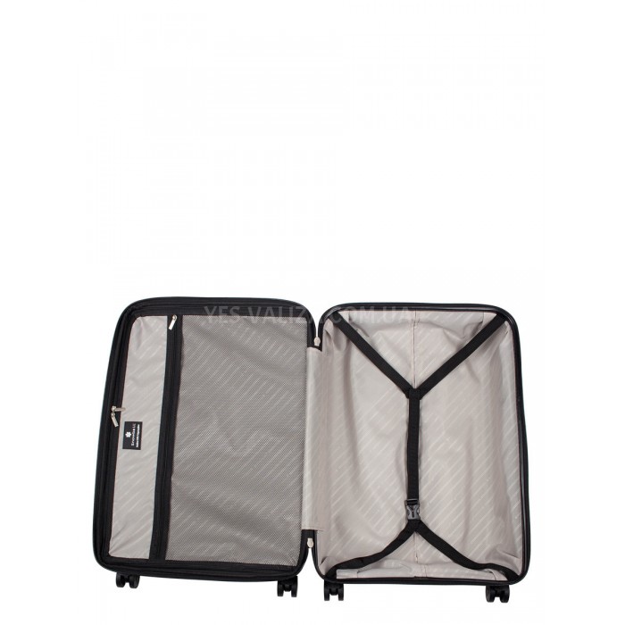 Набір валіз Франція (L M S-3шт) поліпропілен чорний/Snowball 20103, фото 9