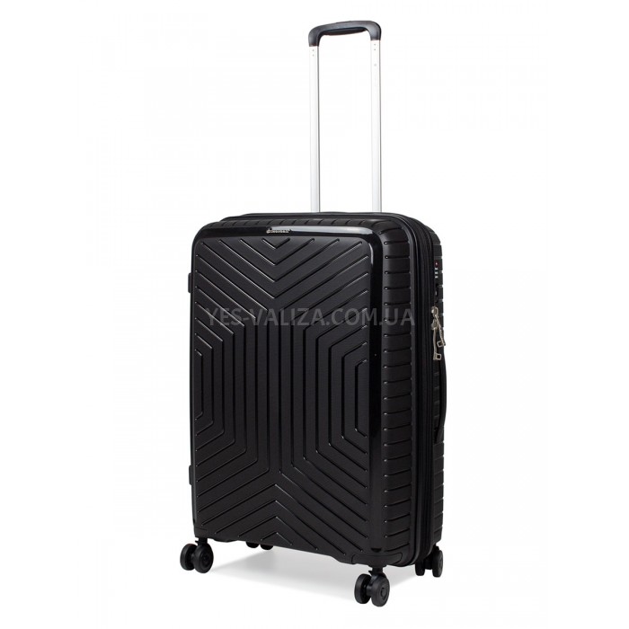 Набор чемоданов Франция (L M S-3шт) полипропилен чёрный/Snowball 20103, фото 2