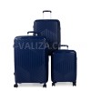 Набор чемоданов Франция (L M S-3шт) полипропилен синий/Snowball 20103, фото 11