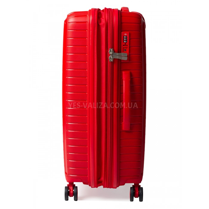 Набор чемоданов Франция (L M S-3шт) полипропилен красный/Snowbal 20103, фото 4