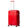 Набор чемоданов Франция (L M S-3шт) полипропилен красный/Snowbal 20103, фото 13