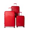 Набір валіз Франція (L M S-3шт) поліпропілен червоний/Snowball 20103, фото 11